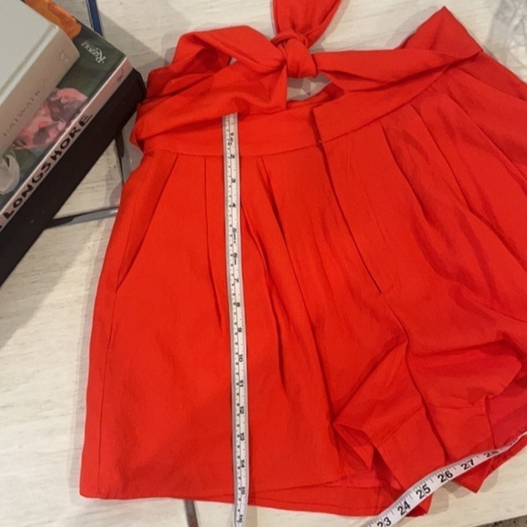 NWOT DO + BE Orange Tie Waist Shorts M - Picture 14 of 14